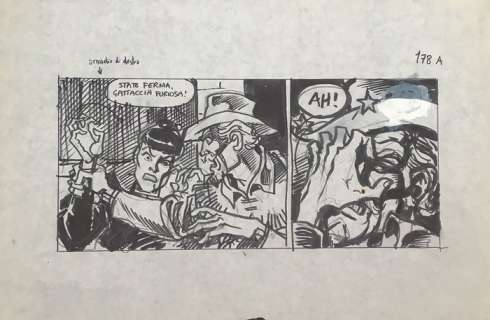 Magnus, Tex - bozzetto originale "La valle del terrore"  - Page volante | Catawiki