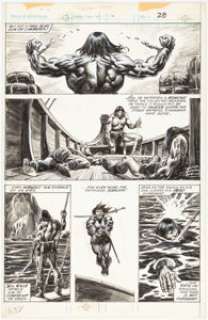 John Buscema, Alfredo Alcala, And Kerry Gammill | The Savage Sword of Conan #67 Story Page 28 Original Art (Marvel, 1981). | Heritage