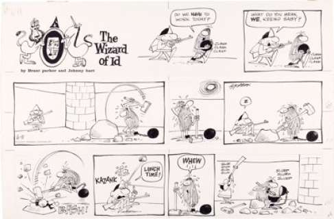 Brant Parker And Jonny Hart | Wizard of Id Sunday Comic Strip Original Art Group of 2 (Publishers Newspaper Syndicate, 1967). | Heritage