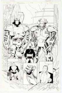 Jean-Claude St. Aubin Ken Branch - Magnus Robot Fighter #57 Story Page 12 Original Art (Valiant, 1995)....