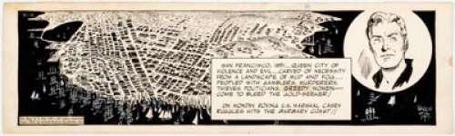 Warren Tufts | Casey Ruggles Daily Comic Strip Original Art dated 12-29-51 (United Feature Syndicate, 1951).... | Heritage