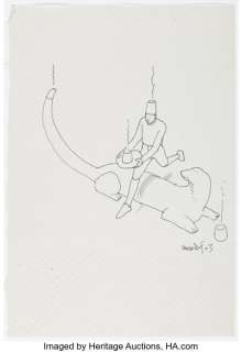 Giraud (Moebius), Jean | Jean Giraud (Moebius) "Lizard’s Lunch" Sketch Original Art (2003).... | Heritage