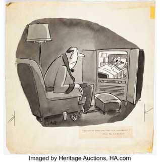 Smith, Claude - Claude Smith The New Yorker Gag Illustration Original Art (New Yorker, undated)...