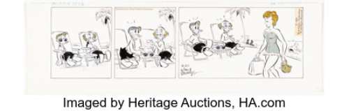 Taliaferro, Al | Al Taliaferro (as Walt Disney) Donald Duck Daily Comic Strip Original Art dated 6-20-1964 (Walt Disney Productions... | Heritage