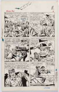 Ayers, Dick | Dick Ayers and Frank Giacoia Sgt. Fury Annual #1 Story Page 11 Original Art (Marvel, 1965).... | Heritage