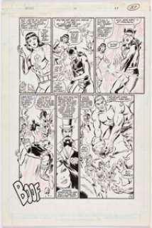 Argondezzi, Vince - Vince Argondezzi and Tony DeZuÃ±iga Infinity, Inc. #50 Story Page 37 Original Art (DC, 1988)....