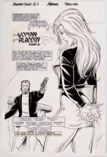 Abrams, Paul - Paul Abrams and Maria Beccari Mantra Spear of Destiny #2 Splash Page 1 Original Art (Malibu, 1995)....