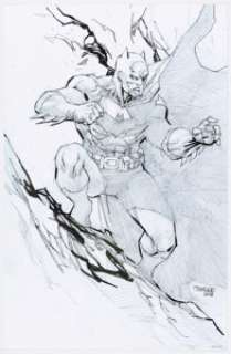 Lee, Jim | Jim Lee - Batman Print With Original Highlights (2018).... | Heritage