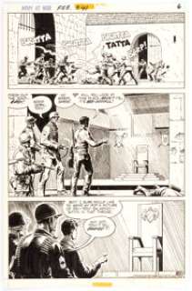 Heath, Russ | Russ Heath Our Army at War #241 Sgt. Rock Story Page 6 Original Art (DC, 1972). ... | Heritage