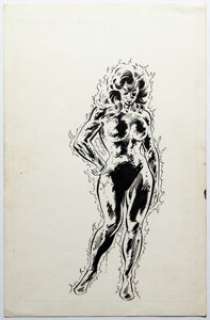 Zeck, Mike | Mike Zeck and Joe Rubinstein The Official Handbook of the Marvel Universe Deluxe Edition #14 Volcana Illustration ... | Heritage