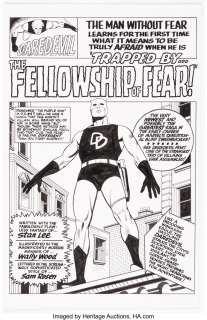 McCorkindale, Bruce - Bruce McCorkindale Daredevil #6 Splash Page 1 Re-Creation Original Art (2012)....