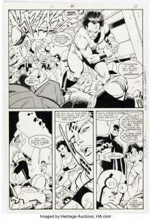 Giffen, Keith | Keith Giffen, Ty Templeton, and Joe Rubinstein Justice League International #21 Story Page 13 Original Art (DC, 19... | Heritage