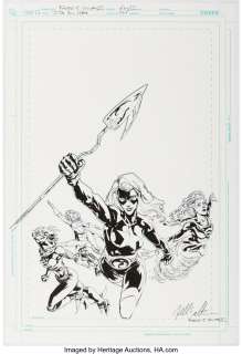 DC Artist - Freddie Williams II JSA All-Stars #14 Cover Original Art (DC, 2011)....