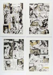 Unidentified Alternative Art Comic Artist - Kent Burles and Steve Stiles Adventures Book II Story Pages Original Art Group of 4 (Adventure Publications, 1988)... (Total: 4 Original Art)