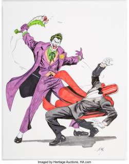 Wyman, M. C. - M. C. Wyman - Joker vs. Red Hood Illustration Original Art (2016)....