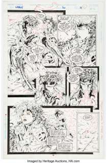 Churchill, Ian - Ian Churchill and Bud LaRosa Cable #20 Story Page 11 Rogue and Gambit Original Art (Marvel, 1995)....