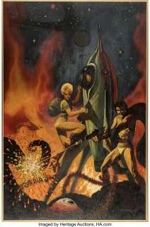 Boas, Marcus | Marcus Boas "Escape" Sci-fi Painting Original Art (undated).... | Heritage