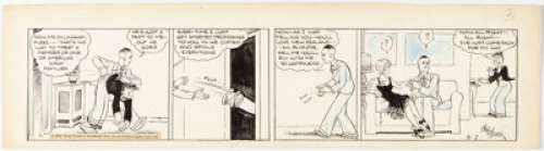 Young, Chic | Chic Young Blondie Daily Comic Strip Original Art dated 4-7-31 (King Features Syndicate, 1931). ... | Heritage
