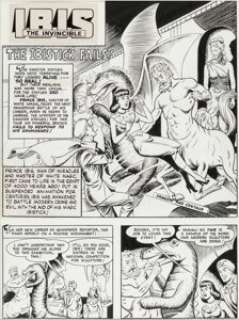 Palais, Walter | Walter Palais Whiz Comics #135 Ibis Title Page 1 Original Art (Fawcett, 1951).... | Heritage