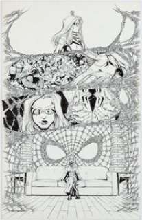 Pennington, Mark - Mark Pennington and Jaime Mendoza [Patrick Scherberger printed blue lines] Spider-Island: Emergence of Evil - Jackal & H...