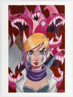 Zullo, Chrissie - Chrissie Zullo By the Horns #1 Variant Cover Original Art (Scout, 2021)....