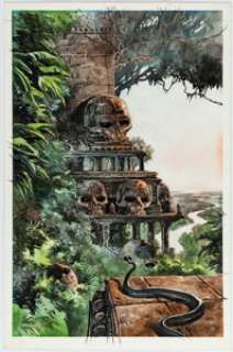 Sorel, Guillaume | Guillaume Sorel la Cité des Crânes [The City of Skulls] Cover Painting Original Art (Le Bélial’, 2005)... | Heritage