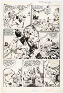 Whitman, Maurice - Maurice Whitman Jungle Comics #148 Kaänga Story Page 3 Original Art (Fiction House Publ., 1952)....