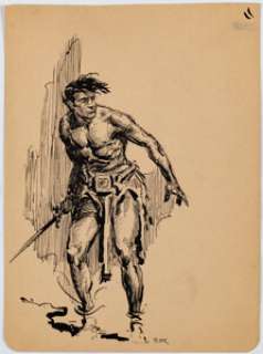 Krenkel, Roy G. | Roy G. Krenkel - Swordsman Specialty Illustration Original Art (undated).... | Heritage