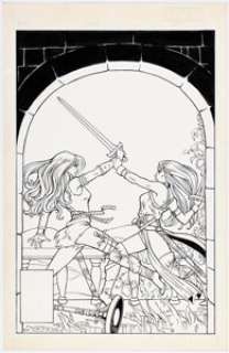 Unknown Artist | Unknown Artist - Female Barbarians Cover Original Art (undated).... | Heritage