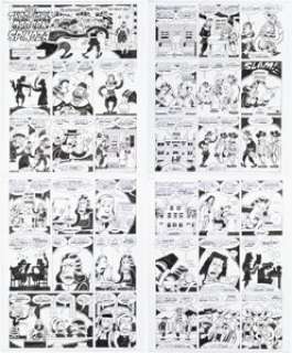 Bagge, Peter | Peter Bagge Reason Magazine Complete 4-Page Story Original Art (Reason Foundation, 2020).... (Total: 4 Original Art) | Heritage