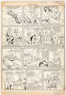 Alfred, Newt | Newt Alfred Master Comics #4 Master Man Story Page 2 Original Art (Fawcett, 1940).... | Heritage