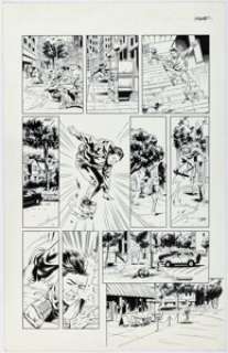 Magyar, Rick - Rick Magyar [Neil Edwards printed blue lines] Amazing Spider-Man: The Movie #1 Story Page 9 Original Art (Marvel, ...