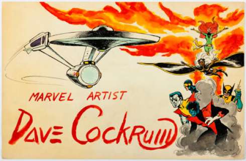 Cockrum, Dave | Dave Cockrum - X-Men and Star Trek Convention ID Card Illustration Original Art (1979).... | Heritage