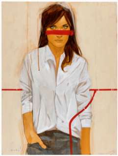 Phil Noto "Rush" Painting Original Art (c. 2000s). - ...