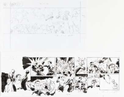 Reinhard Kleist "The Boxer" Story Page Original Art (Frankfurter Allgemeine Zeitung, 2011).... (Total: 2 Original Art)