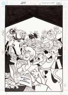 Scott Neely - Scooby-Doo Scarefest #1 Cover Original Art (DC, 2002)....