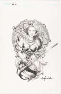 Jay Anacleto | Aria: Heavenly Creatures #1 Cover Original Art (Image, 2021). | Heritage