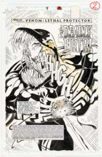Ron Lim And Al Milgrom | Venom: Lethal Protector #4 Splash Page 2 Original Art (Marvel, 1993). | Heritage