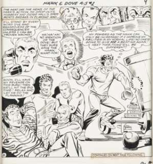 Steve Ditko | The Hawk and the Dove #1 Splash Page 8 Original Art (DC, 1968). | Heritage