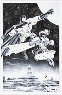 Geoff Shaw - The Dark Knight Illustration Original Art (c. 2020).