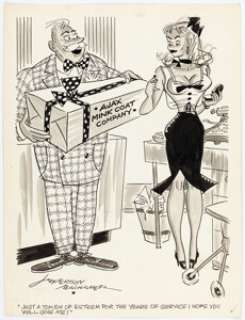 Jefferson Machamer - Jest January-1957 Illustration Original Art (Humorama, 1957).