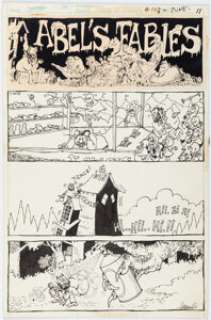 Sergio Aragonés | House of Secrets #108 "Abel’s Fables" Complete 1-Page Story original Art (DC, 1973). | Heritage