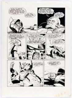 Jeff Anderson Transformers #102 "Fallen Angel" Story Page 9 Original Art (Marvel UK, 1987).