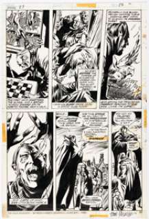 Gene Colan and Tom Palmer Tomb of Dracula #27 Story Page 12 Original Art (Marvel, 1974). | Heritage