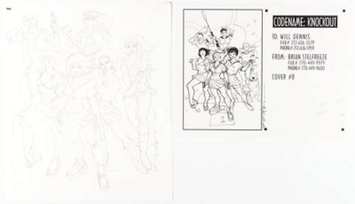 Brian Stelfreeze Codename: Knockout #8 Cover Preliminary Original Art Group of 2 (DC/Vertigo, 2002). (Total: 2 Original Art)