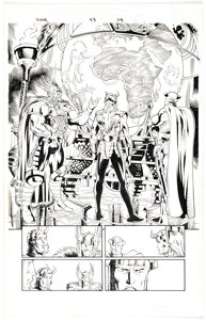 Joe Bennett and Jack Jadson Thor #53 Story Page 9 Original Art (Marvel, 2002).
