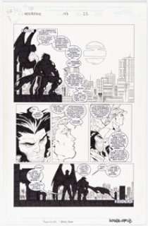Roger Cruz, Derek Fridolfs, and Andy Owens Wolverine #147 Story Page 22 Original Art (Marvel, 2000).