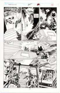 Marc Bagley and Tom Palmer Marc Spector: Moon Knight #25 Story Page 32 Original Art (Marvel, 1991). | Heritage