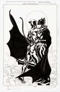 Terry Dodson and Rachel Dodson Batman: No Man’s Land Gallery #1 Batman and Catwoman Pin-Up Original Art (DC, 1999). | Heritage