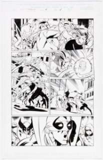 Jamal Igle and Rich Perrotta Iron Fist: Wolverine #4 Story Page Original Art (Marvel, 2001).